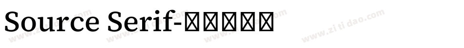 Source Serif字体转换
